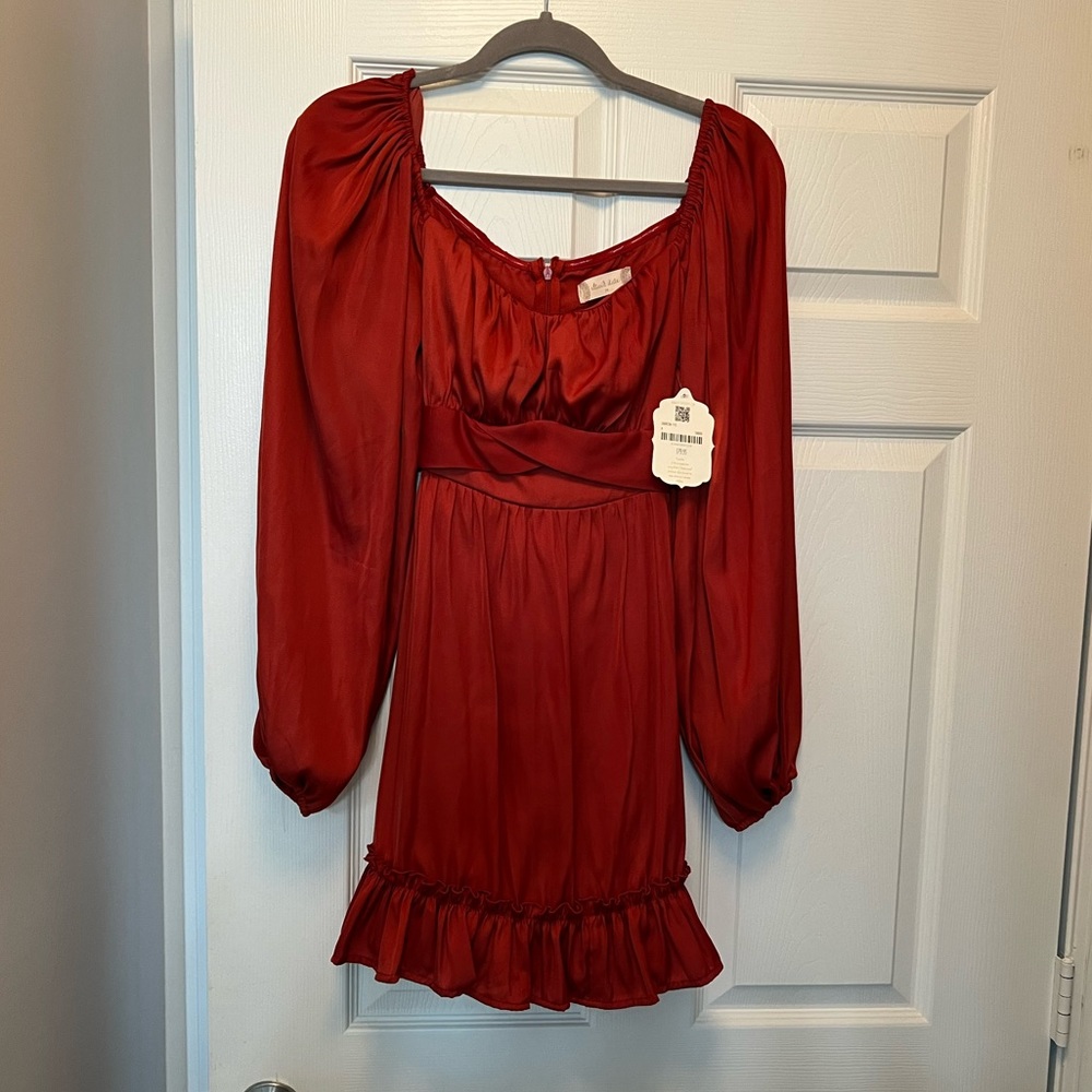Altar’d State red satin dress